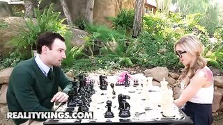 Nerdy teen Kali Roses gets fucked by the pool