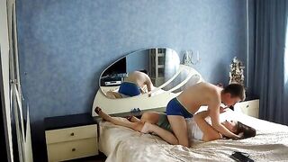 The stepmom cheats on her husband using the credit card for wild fun