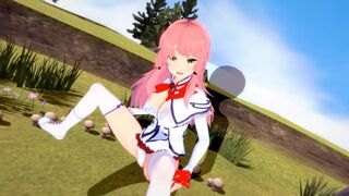 Hentai with Flare Arlgrande getting fucked and experiencing something new (POV)