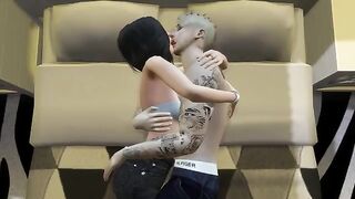 3D Hentai - Fantasy with Justin Bieber and Selena Gomez in erotic action