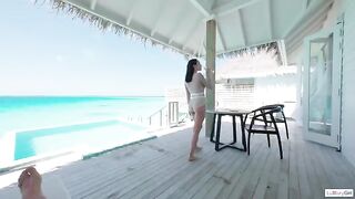 The morning is full of passion in this paradise setting