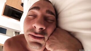 Sweet dreams for Steve Mori after breakfast and quickie in hotel