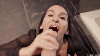 An appetizing girl, Danika Mori, with a great body, made a blowjob and had sex