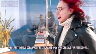 Kiss Cat loves breakfast with sausage and a Russian twist