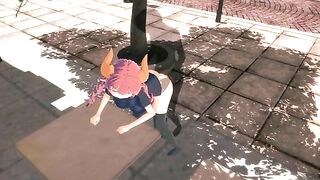 Hentai with Kobayashi, Iruru, Ilulu in 3D date