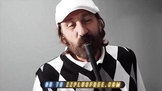 A cute girl is trying to get closer to her stepdad, with golf as the icebreaker