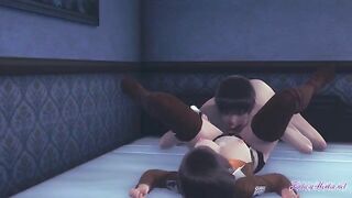 Attack on Titan Hentai - Mikasa’s pussy eaten and licked by Annie