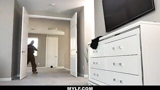 Babysitter Joslyn James fucks her boss hard and good