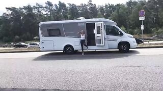 I got fucked at the A1 drive-in by a stranger wearing wet look leggings