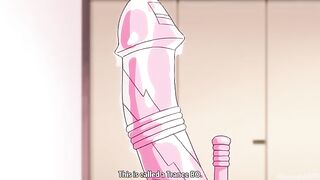 A little girl is fucking with two guys in this anime video