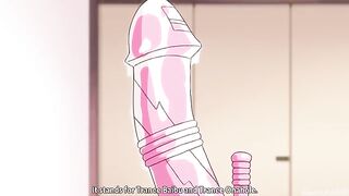 A little girl is fucking with two guys in this anime video