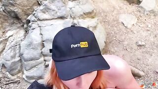 A chick got fucked outdoors by a guy with a big dick
