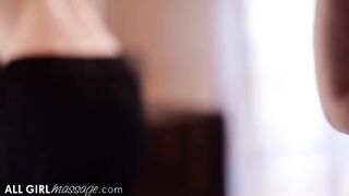 The masseuse couldn't resist oil and client's pussy in AllGirlMassage scene
