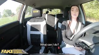 Pervert driving school teacher cheats with student in car