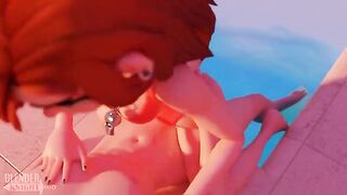 Wendy gets fucked by Dipper Pines by the pool
