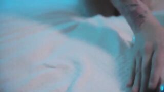 A hot young girl plays with a Hitachi Magic Wand and achieves intense pleasure