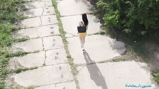 The guy with the drone spotted a babe and offered her money to get naked
