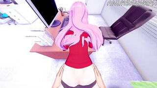 Busty Shikimori Micchon gets her pussy railed in a passionate scene