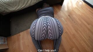A girl is stuck and her stepbrother helps her, showing appreciation twice