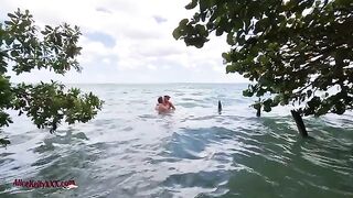 An amazing sex experience in the famous blue lagoon, perfectly sensual