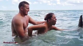An amazing sex experience in the famous blue lagoon, perfectly sensual