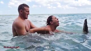 An amazing sex experience in the famous blue lagoon, perfectly sensual