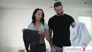The couple cannot restrain their erotic and passionate desires, especially in intimate moments
