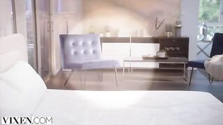 A voluptuous girl received a massage, her boobs were caressed and fingers inserted into her pussy