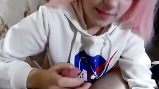 A cute girl got distracted from reading and started to engage intimately