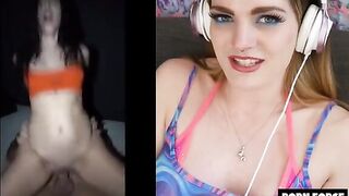 Carly Rae Summers reacts to rough sex compilation