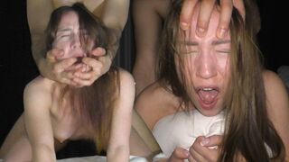 Petite teen fucked hard by horny hung in a ROUGH session