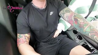 My slutty wife deepthroated my cock while driving