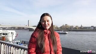 First time rimming and porn with Asia College Girl Luna I, a raw encounter