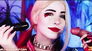 The crazy Harley Quinn smokes and has sex with a guy - MollyRedWolf