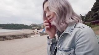 Stranger picked up a girl and fucked her hard
