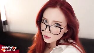 A horny secretary gets fucked hard by her boss in his office