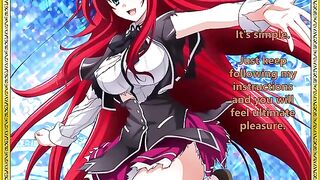 Rias greets her new servant with a strict and intimate encounter