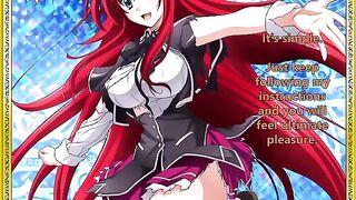 Rias greets her new servant with a strict and intimate encounter