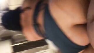 Asian momma with a big ass gets fucked in Miami by a huge cock