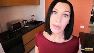 A step mom was handcuffed and pleased by her step son