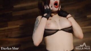 Redhead woman fucked by a strong cock in hardcore action