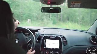 Two girls took a stranger guy into the forest and fucked him hard in a risky public encounter