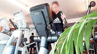 A hot fitness girl is doing sex after her workout session