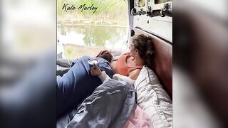 Camping fun with a vibrator for a real orgasm
