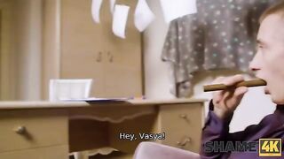 A detective has more than enough sex with a mature woman