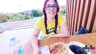 Babe sucked dick of her neighbor for 40 euros