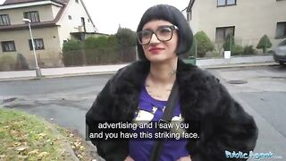 Public Agent: French babe Candy Scott gets fucked on the street for cash