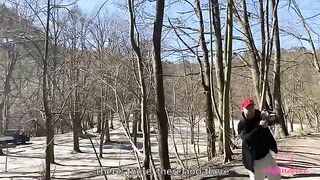 A day with Kleomodel ended with a group sex in woods
