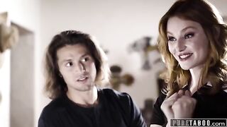 Lacy Lennon fucks her widowed husband in a taboo act