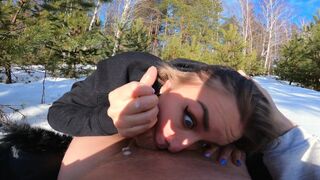 The lost blonde was found by a forester in the forest